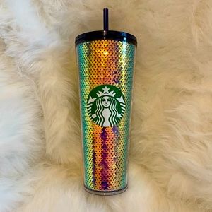 Starbucks Purple Sequin Tumblr Cold Cup